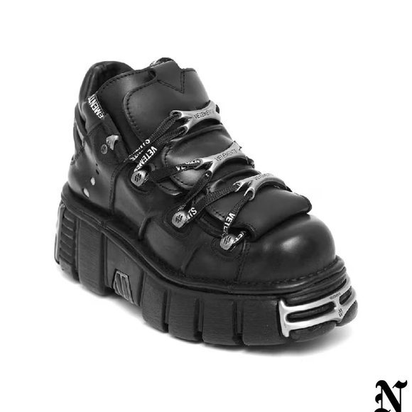 VETEMENTS women black vetements x new rock platform boots - Picture 2 of 5